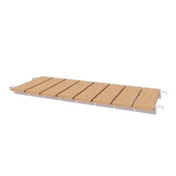 Steel garden bench - 130 x 44,3 cm - RAL9005 matt (white)