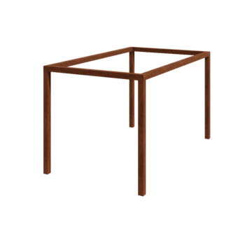 Corten steel pergola - Rectangle - 424 x 250 x 230 cm - Without concrete base