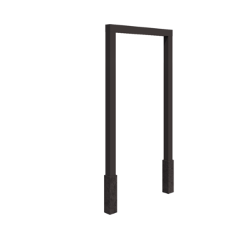 Steel pergola - Straight - 200 x 230 cm - Other RAL colour - With concrete base