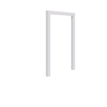 Steel pergola - Straight - 150 x 230 cm - RAL9005 matt (white) - Without concrete base