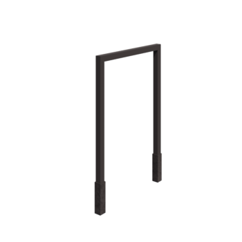 Steel pergola - Straight - 200 x 230 cm - RAL7016 matt (anthracite grey) - With concrete base