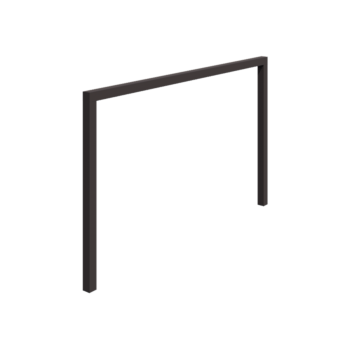 Steel pergola - Straight - 400 x 230 cm - RAL7016 matt (anthracite grey) - Without concrete base