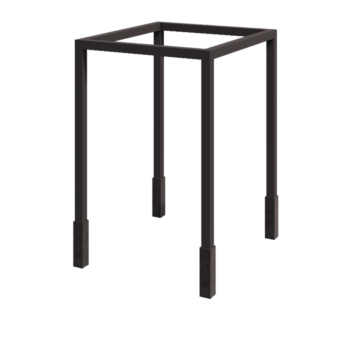 Steel pergola - Square - 224 x 200 x 230 cm - Other RAL colour - With concrete base