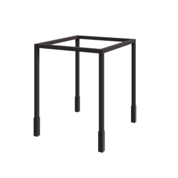 Steel pergola - Square - 274 x 250 x 230 cm - RAL7016 matt (anthracite grey) - With concrete base