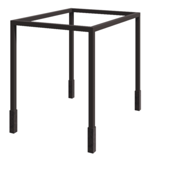 Steel pergola - Square - 324 x 300 x 230 cm - Other RAL colour - With concrete base