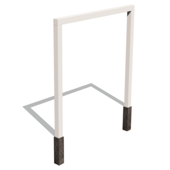 Steel pergola - Straight - 250 x 230 cm - Other RAL colour - Without concrete base