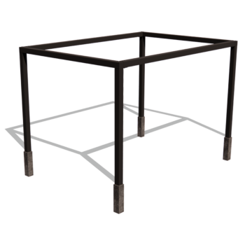 Steel pergola - Rectangle - 424 x 300 x 230 cm - RAL9005 matt (black) - Without concrete base