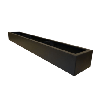 Fibreglass planter - Rectangle - 200 x 30 x 20 cm - RAL9010 matt (white) - With bottom