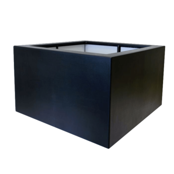 Fibreglass planter - Square - 120 x 120 x 60 cm - RAL9010 matt (white) - With bottom