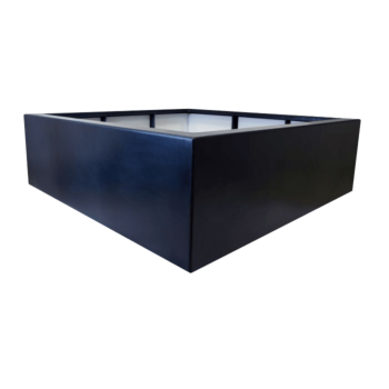 Fibreglass planter - Square - 140 x 140 x 60 cm - RAL9010 matt (white) - With bottom