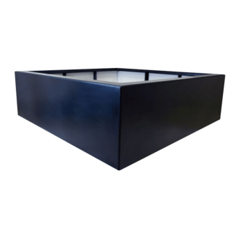 Fibreglass planter - Square - 160 x 160 x 60 cm - RAL9010 matt (white) - With bottom