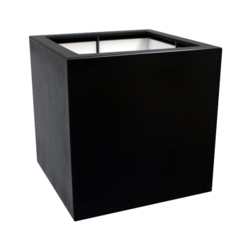 Fibreglass planter - Square - 80 x 80 x 80 cm - RAL9010 matt (white) - With bottom