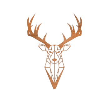 Corten steel wall decor Reindeer