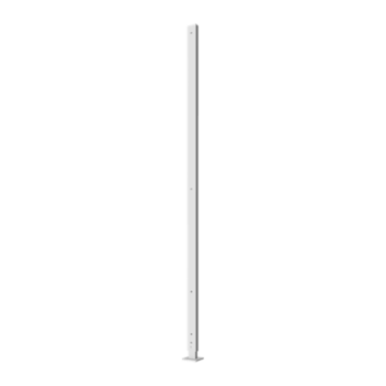 Powder coated garden panel post corner with flat base 190 x 6 x 6 cm