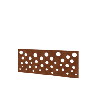 Corten steel fence H - Panel B - 120 x 47,5 cm