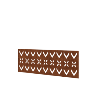 Corten steel fence H - Panel V - 120 x 47,5 cm