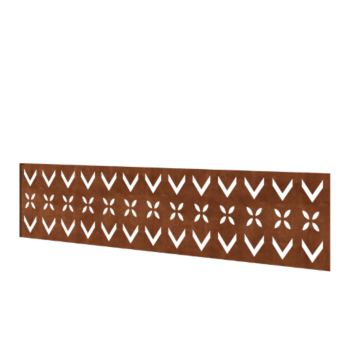 Corten steel fence H - Panel V - 180 x 47,5 cm
