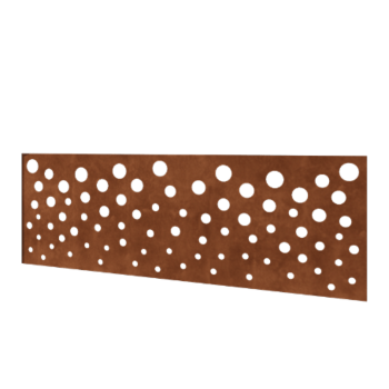 Corten steel garden fence H panel B 180 x 63,3 cm