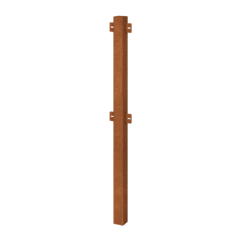 Corten steel decorative fence intermediate post