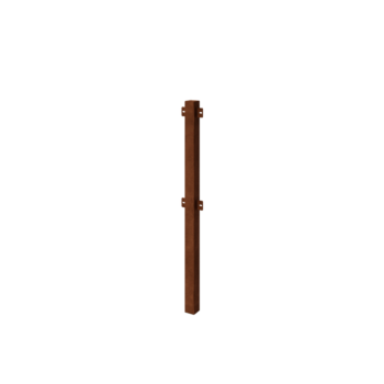 Corten steel decorative fence intermediate post