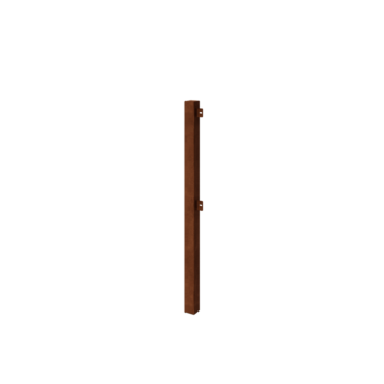 Corten steel decorative fence corner post