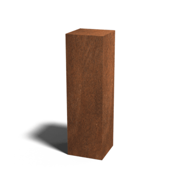 Corten steel pedestal Ohio 30 x 30 x 100 cm