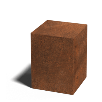 Corten steel pedestal Ohio 30 x 30 x 40 cm