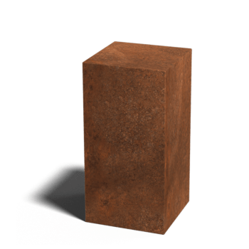 Corten steel pedestal Ohio 30 x 30 x 60 cm