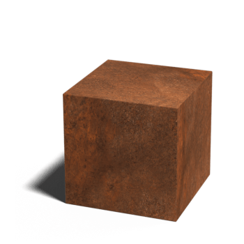 Corten steel pedestal Ohio 40 x 40 x 40 cm