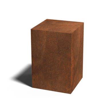 Corten steel pedestal Ohio 40 x 40 x 60 cm