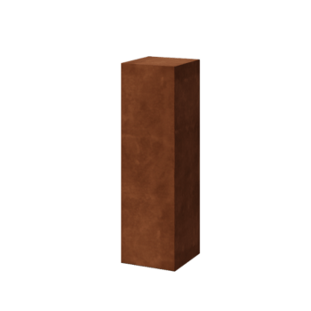 Corten steel pedestal Ohio 30 x 30 x 100 cm