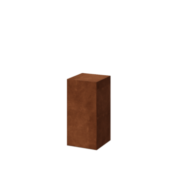 Corten steel plinth - Ohio - 30 x 30 x 60 cm
