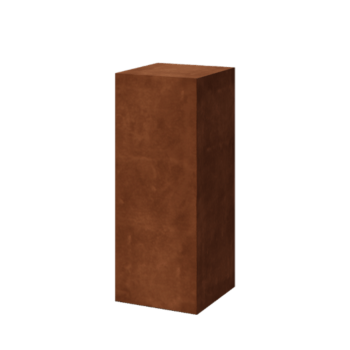 Corten steel pedestal Ohio 40 x 40 x 100 cm