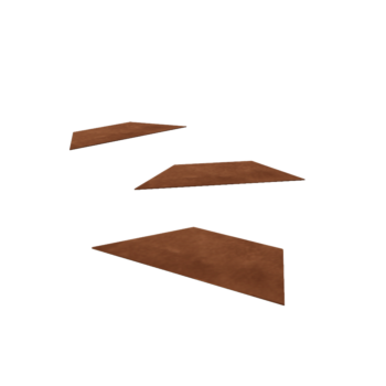 Corten steel stepping stone Hexagon HH 50