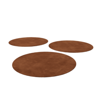 Corten steel stepping stone - Round - 75 cm
