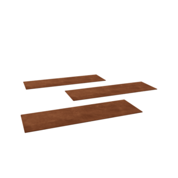 Corten steel stepping stone Rectangle 75 x 25 cm