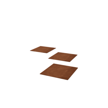 Corten steel stepping stone Square 30 x 30 cm