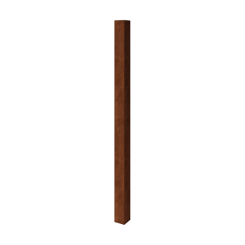 Corten steel garden fencing pole 200 cm