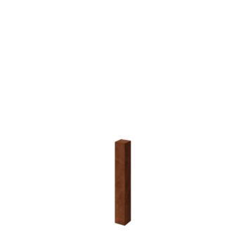 Corten steel garden fencing pole 80 cm