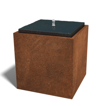 Corten steel water feature 80 x 80 x 80 cm