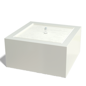 Aluminium water table 80 x 80 x 40 cm