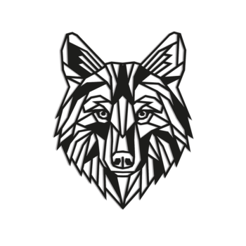 Metal wall art - Wolf 1.0 Small - 60 x 47,1 cm