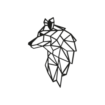 Metal wall decor Wolf 2.0