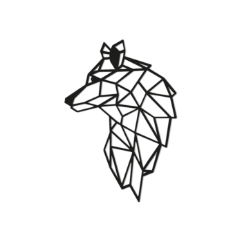 Metal wall art - Wolf 2.0 Small - 41,5 x 60 cm