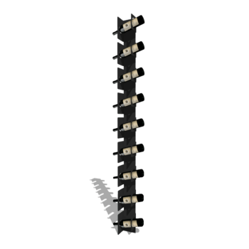 Powder coated steel wine rack Veneto 186 cm
