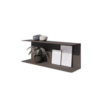 Steel wall shelf - C-shape - 80 x 20 x 28 cm - RAL7016 matt (anthracite grey)
