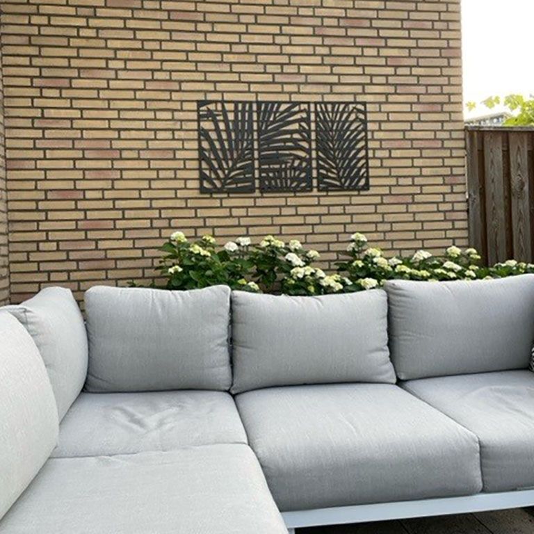 Metal wall decor Ferns 3-parts