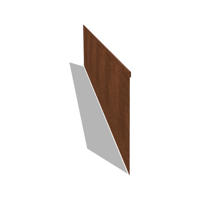 Corten steel border edge flattened 35 cm (length 240 cm)