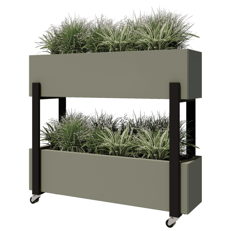 Black vertical planter 80 cm