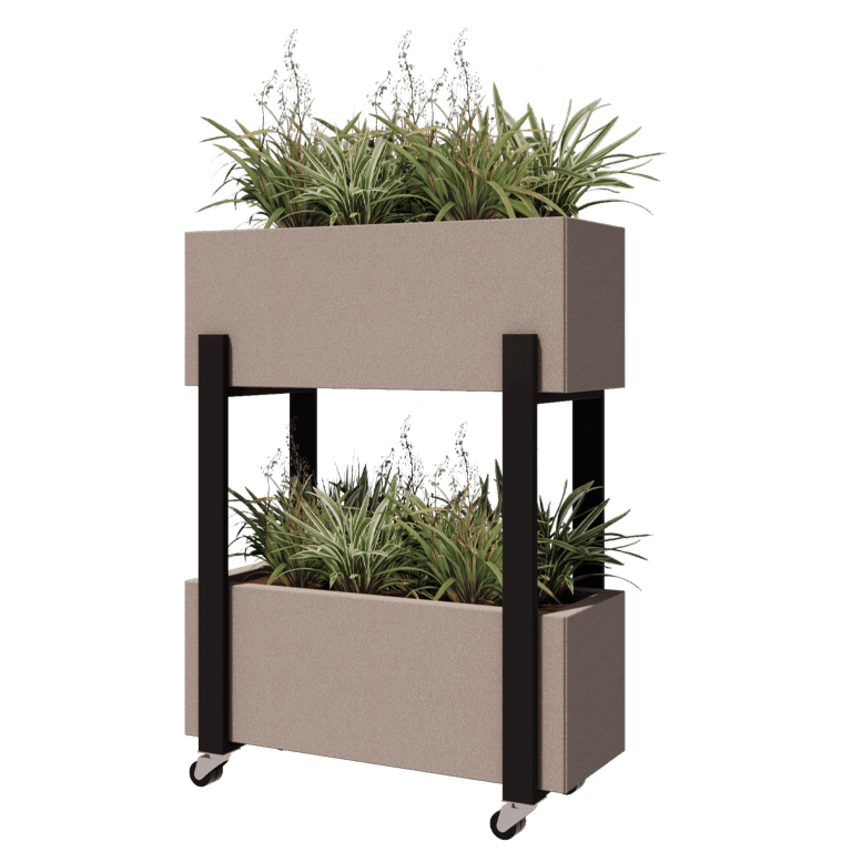 Black vertical planter 80 cm
